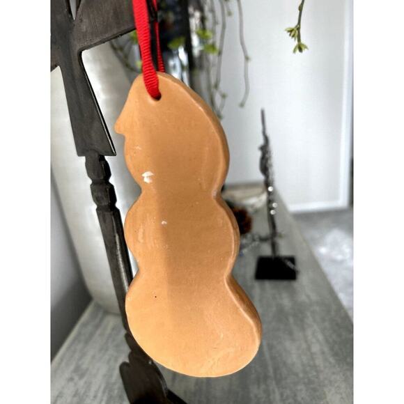 Holiday Christmas Ceramic Hanging Faux‎ Gingerbread Ornaments - Picture 6 of 9